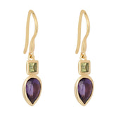 Iris Petal Drop Earrings
